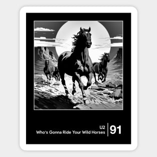 U2 / Minimalist Graphic Design Fan Artwork Magnet